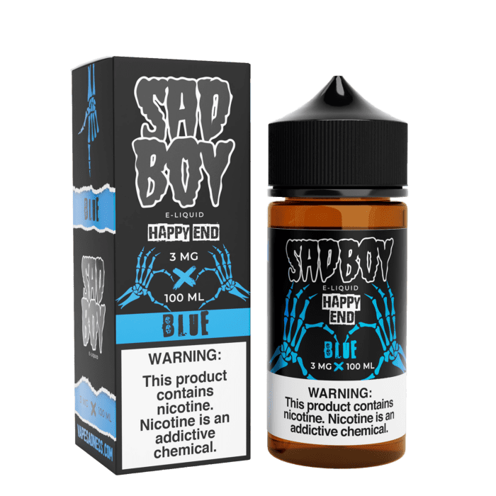 Buy Sad Boy | Blue Happy End Line | Ejuice | Eliquid | 100 mL at Cheap Wholesale Distributor Deal Prices from ejuiceresellers.com