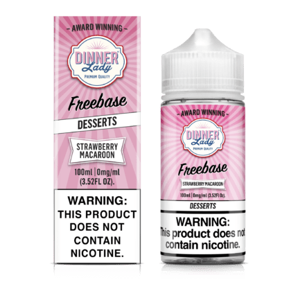 Buy Dinner Lady | Strawberry Macaroon Desserts | Ejuice | Eliquid | Freebase | 100ml at Cheap Wholesale Distributor Deal Prices from ejuiceresellers.com