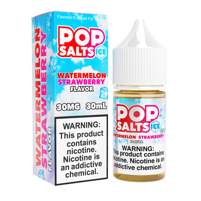 Buy Pop Salts | Watermelon Strawberry Ice | Salts | Ejuice | Eliquid | 30 mL at Cheap Wholesale Distributor Deal Prices from ejuiceresellers.com