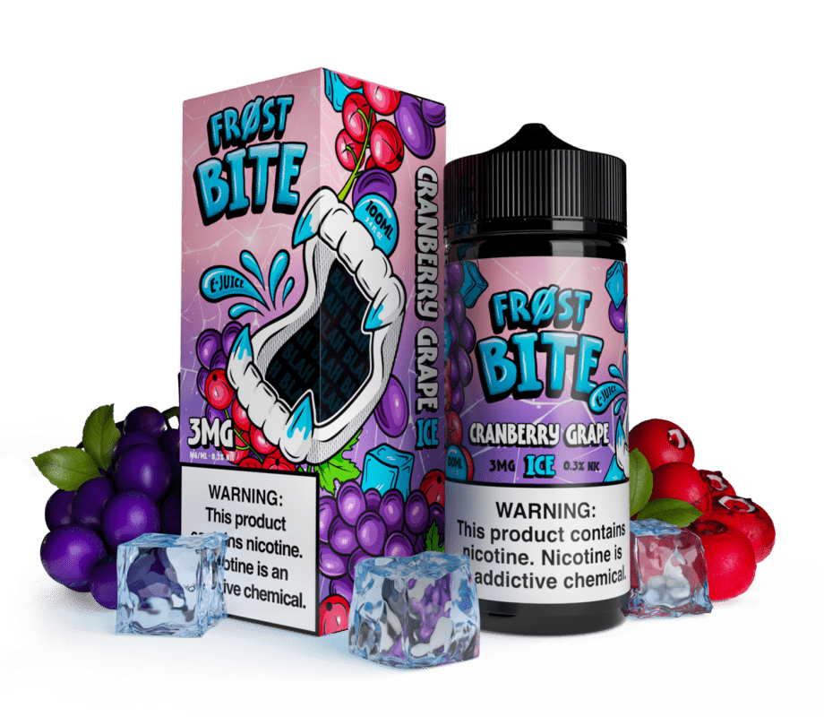 Buy Frost Bite | Cranberry Grape Ice | Ejuice | Eliquid | 100 ml E-Juice Resellers at Cheap Wholesale Distributor Deal Prices from ejuiceresellers.com