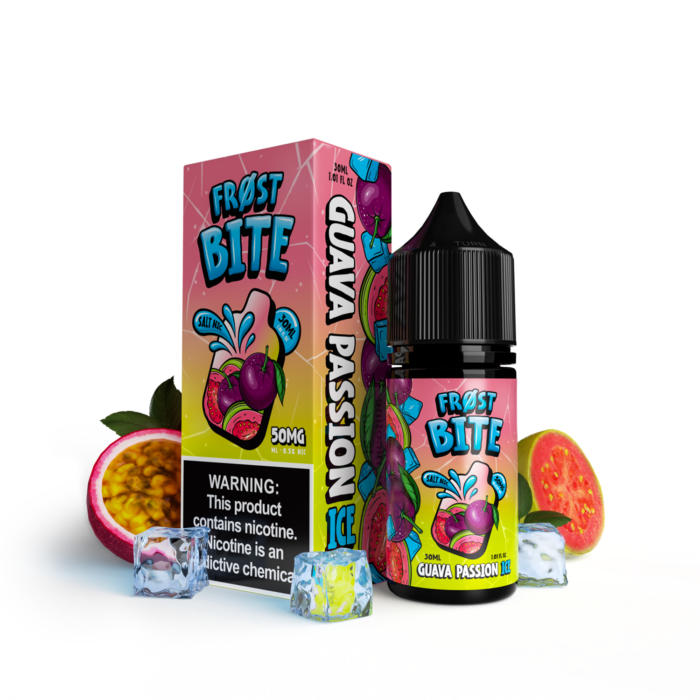 Buy Frost Bite | Guava Passion Ice | Ejuice | Eliquid | Salt | 30 ml E-Juice Resellers at Cheap Wholesale Distributor Deal Prices from ejuiceresellers.com