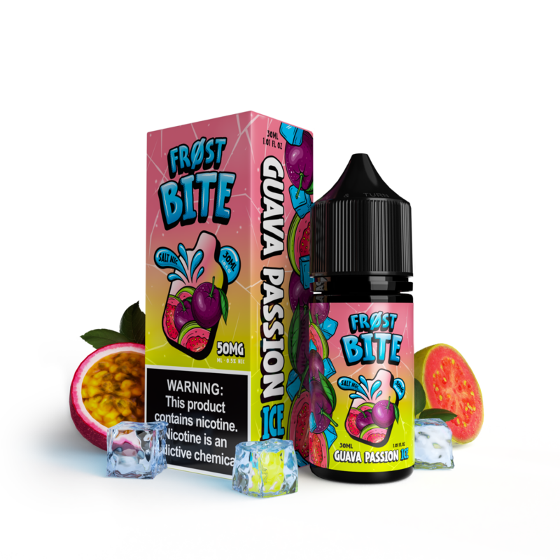 Buy Frost Bite | Guava Passion Ice | Ejuice | Eliquid | Salt | 30 ml E-Juice Resellers at Cheap Wholesale Distributor Deal Prices from ejuiceresellers.com