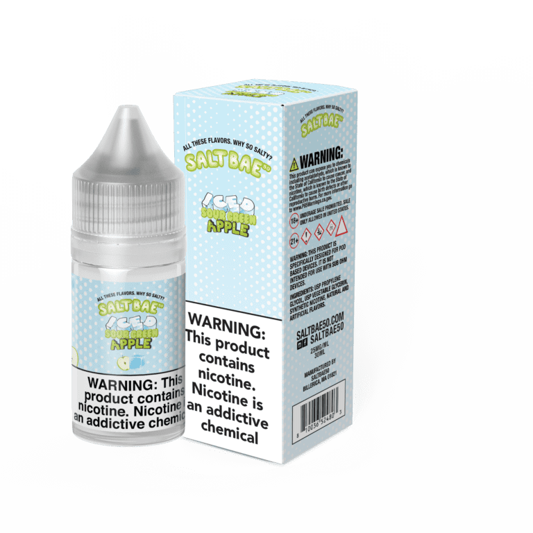 Buy Saltbae 50 | Iced Sour Green Apple | Ejuice | Eliquid | Salt | 30 ml E-Juice Resellers at Cheap Wholesale Distributor Deal Prices from ejuiceresellers.com