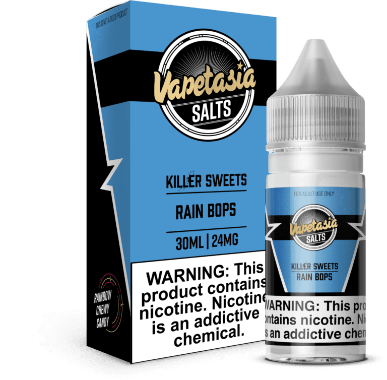 Buy Vapetasia | Killer Sweets Rain Bops | Ejuice | Eliquid | Salt | 30 ml E-Juice Resellers at Cheap Wholesale Distributor Deal Prices from ejuiceresellers.com
