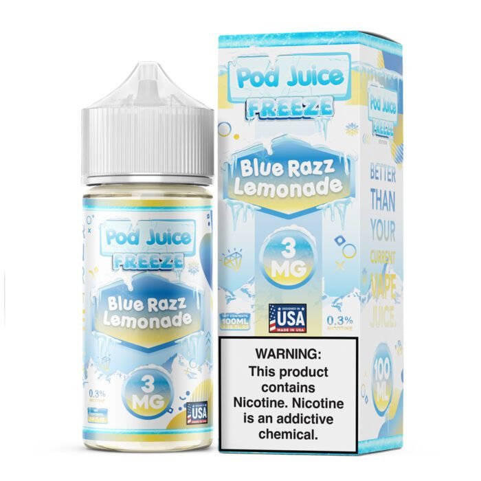 Blue Razz Lemonade Freeze by Pod Juice - 100mL - Image 1