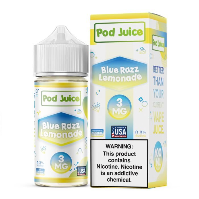 Blue Razz Lemonade by Pod Juice - 100mL - Image 1
