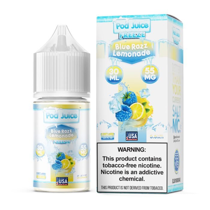 Blue Razz Lemonade Freeze by Pod Juice Salt - 30mL - Image 1