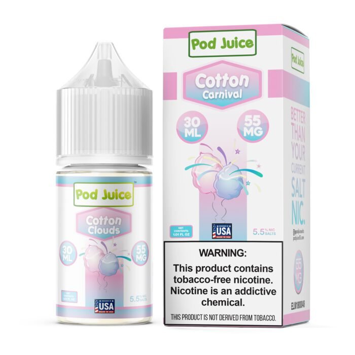 Cotton Clouds by Pod Juice Salt - 30mL - Image 1