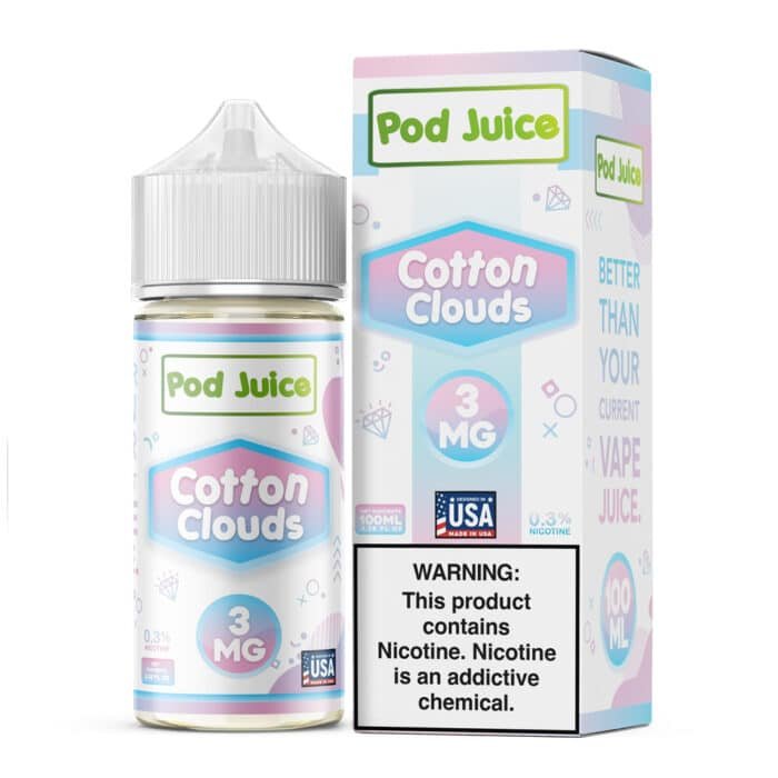 Cotton Clouds by Pod Juice - 100mL - Image 1