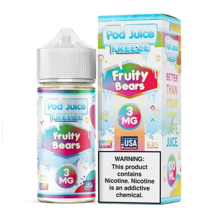 Fruity Bears Freeze by Pod Juice - 100mL - Image 1