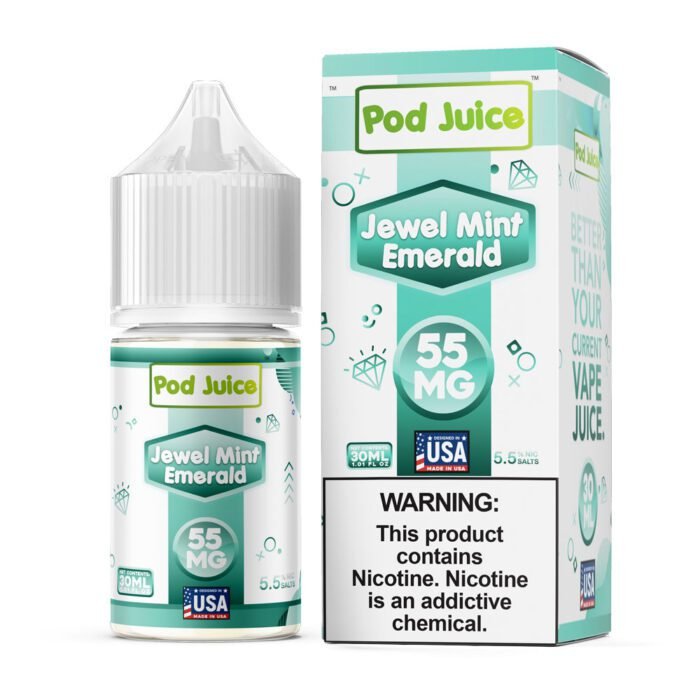 Jewel Mint Emerald by Pod Juice Salt - 30mL - Image 1