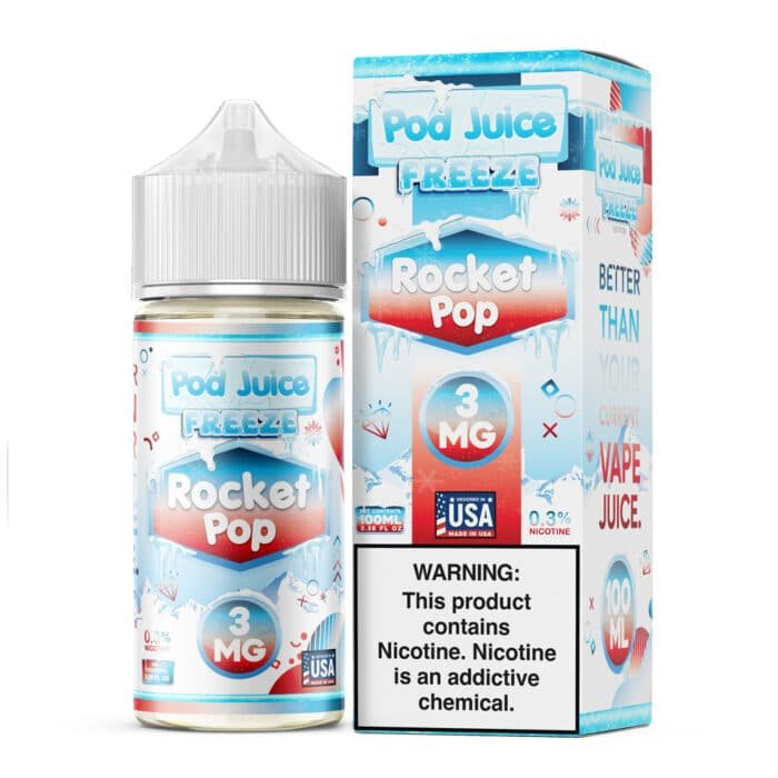 Rocket Pop Freeze by Pod Juice - 100mL - Image 1
