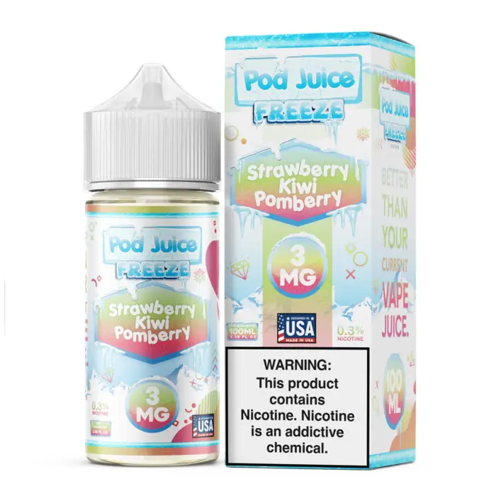 Strawberry Kiwi Pomberry Freeze by Pod Juice - 100mL - Image 1